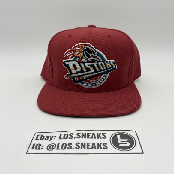 Mitchell Ness Accessories Detroit Pistons Hat Cap Snap Back